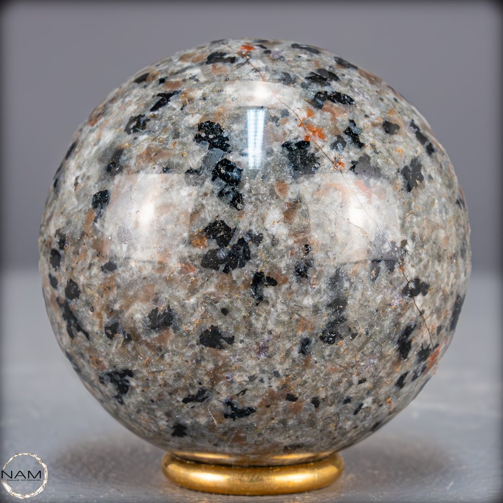 非常罕见!Yooperlith Syenith 球体- 375.88 g #2.1