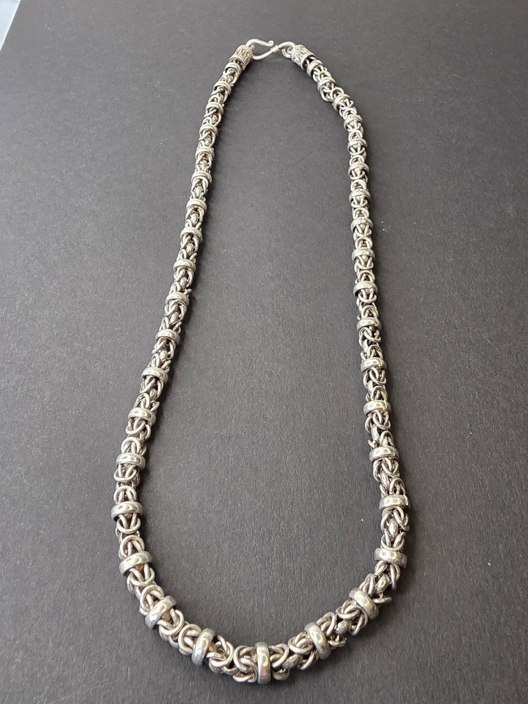 No reserve price - Necklace Silver - Byzantine chain #2.1