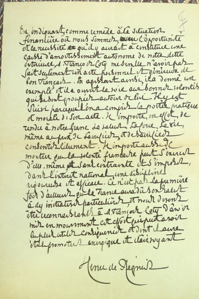Signé; Henri de Régnier / Robert Bonfils /  René Kieffer - Les Rencontres de M. de Bréot [avec 2 L.A.S ; reliure de Lavaux ; ex. num. sur vélin] - 1919 #1.0