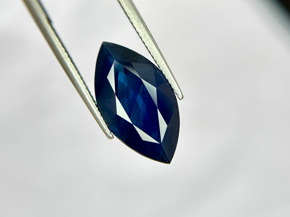 沒有保留價 - 1 pcs  藍色 藍寶石  - 11.06 ct - Lotus Gemology - 暮光蓝宝石 #3.2