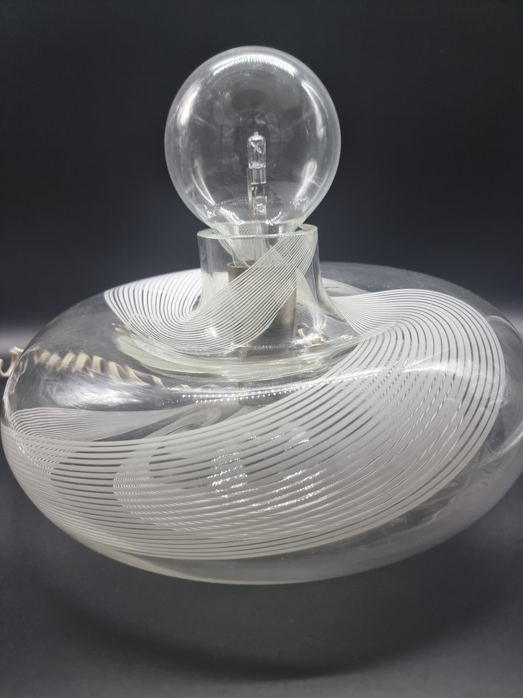 Murano La Murrina - La Murrina - Tafellamp - filigrana Swirl - Muranoglas - Grote lamp 40 cm #3.2