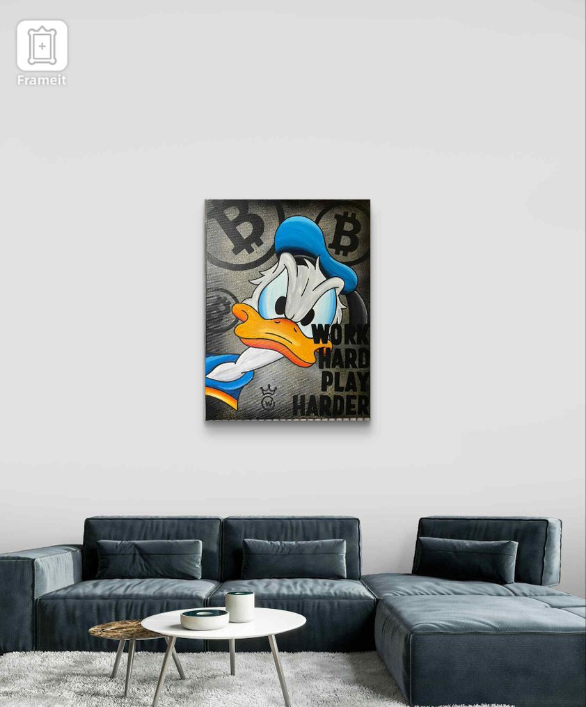 Xavier Van Walsem (1980) - Donald duck work hard play harder bitcoin #2.1