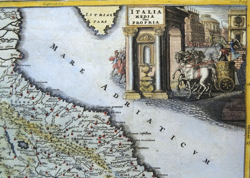 Italy - Tuscany, Lazio, Rome, Marche, Abruzzo...; Chr. Cellarius - Italia Media sive Propria - 1701-1720 #2.1