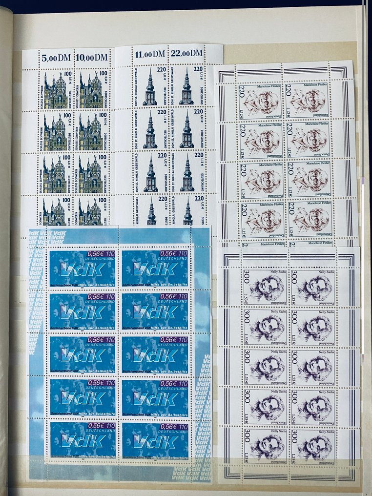 德国 2001/2020 - 收藏十张票/小票 - 几乎价值€ 1000,00的弗兰克票 #3.2