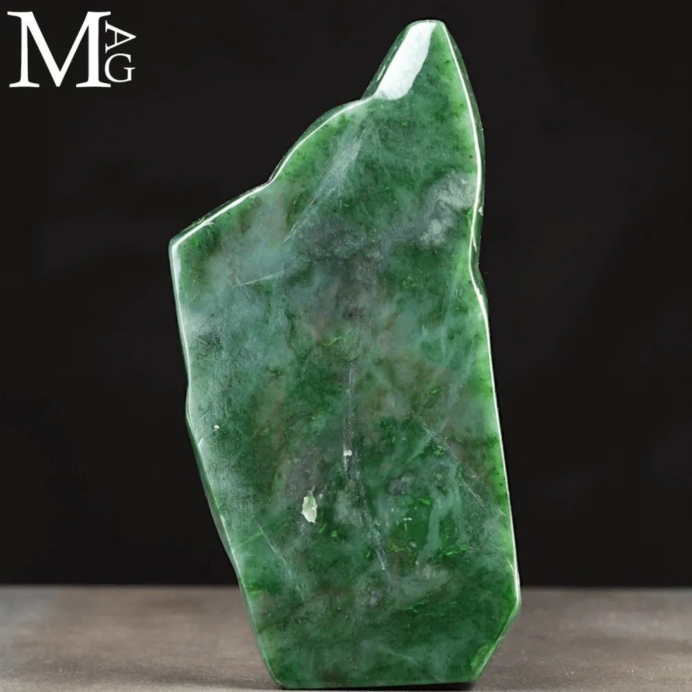 Extremely Valuable Mineral Specimen - Nephrite Jade from Burma Mines - Natural Free Form - Height: 225 mm - Width: 110 mm- 1790 g #2.1