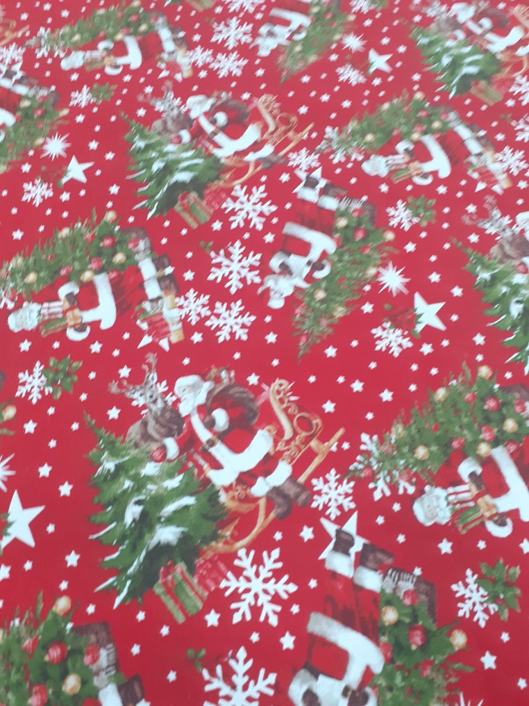 室內裝潢織物  - 5 m - 1.4 m - COTONE BABBO NATALE #2.1