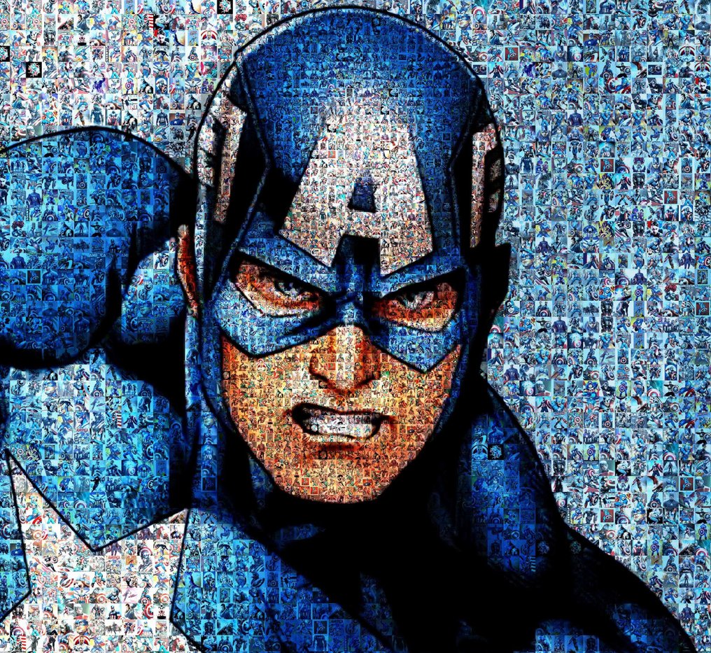 David Law - Crypto Captain America - Format XL 50x75 #2.1