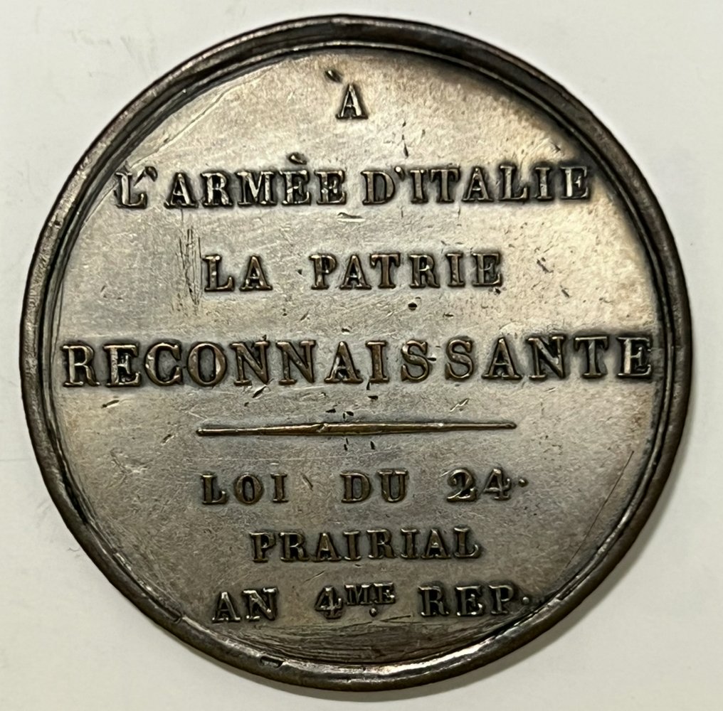 Frankreich. Medal 1796 (an 4), Salwirck. Passage du Pô, de l''Adda et du Mincio (Free Shipping Worldwide) #3.2