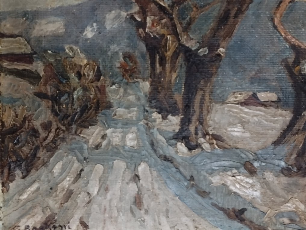 Giuseppe Bogliani (1871-1954) - Paesaggio invernale #1.0