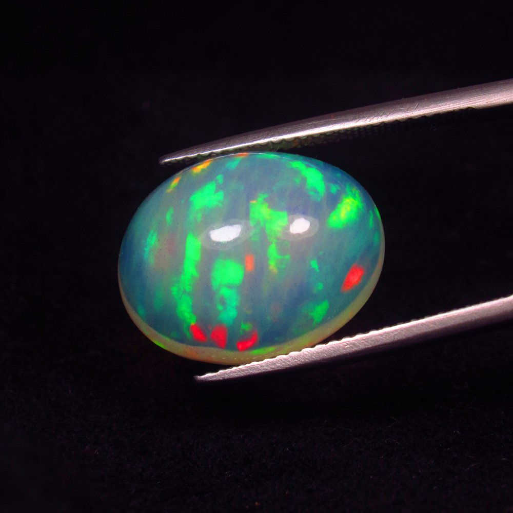Multicolour Opal  - 9.30 ct - International Colored Gemstone Association (ICA GemLab) - Top Fire #1.0