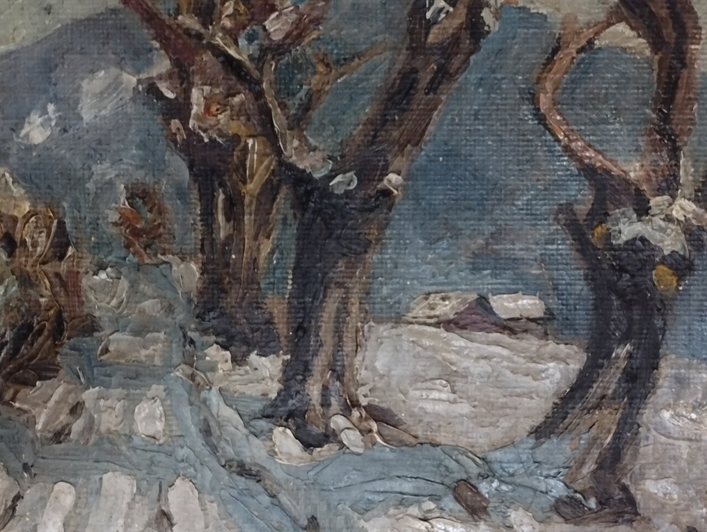 Giuseppe Bogliani (1871-1954) - Paesaggio invernale #2.1