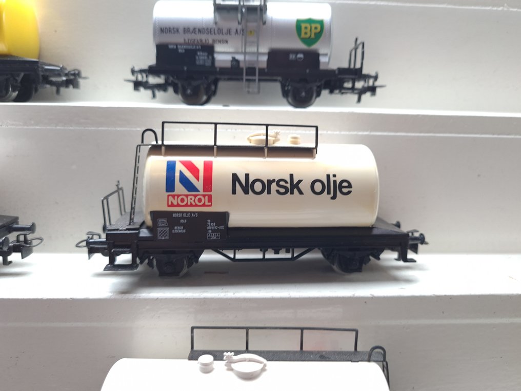 Märklin H0 - 4560/4779/4440/84560 - Τρένο μοντελισμού μεταφοράς εμπορευμάτων (6) - 6 φορές φορτηγά βαγόνια Νορβηγίας. - NSB #4.3