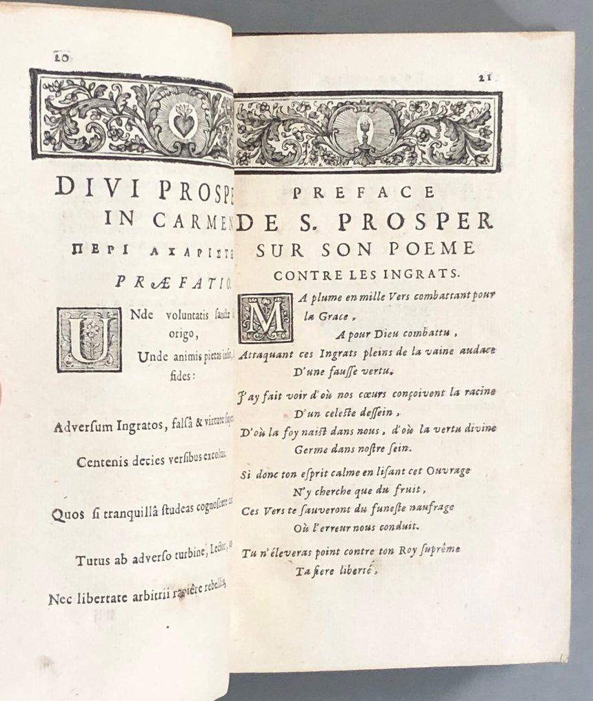 Louis-Isaac Lemaistre de Sacy - Poème de S. Prosper contre les ingrats / Poème contenant la tradition de l'Eglise sur l'Eucharistie - 1695-1698 #4.3