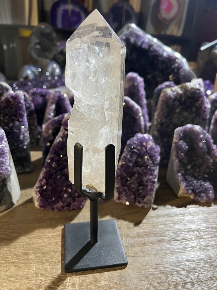 Rock crystal Crystal point - Height: 25 cm - Width: 7 cm- 1 kg - (1) #2.1