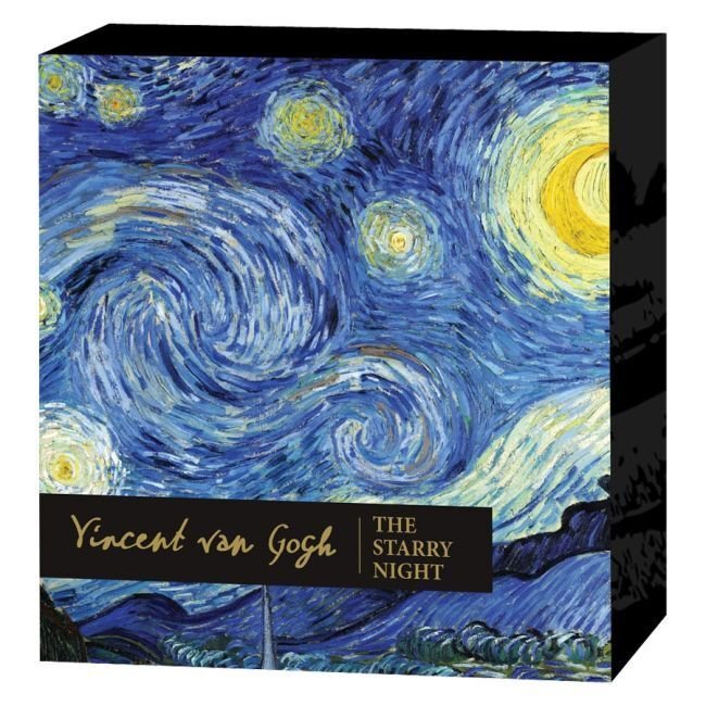 2 once troy - Argento .999 - 2023 Starry Night Vincent van Gogh Treasures of World Painting Silver Proof Coin #1.0