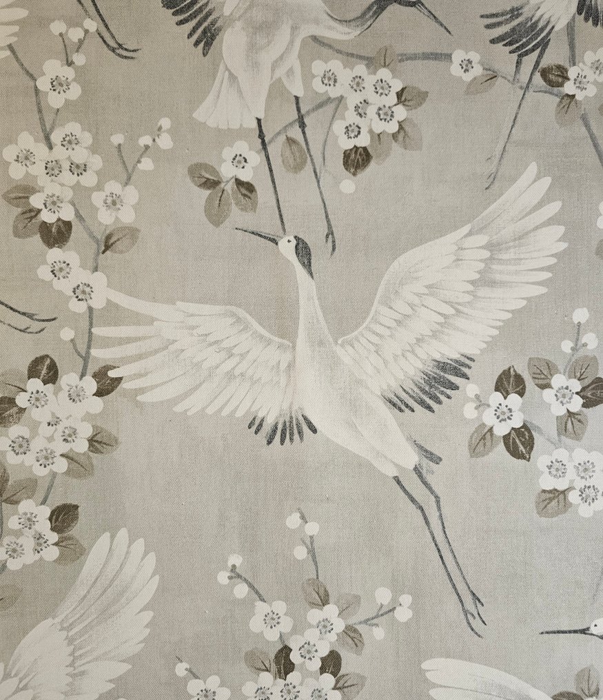 TESSUTO 新艺术风格《舞动的鹤在空中飞舞》——新艺术风格的艺术设计 - 纺织品  - 200 cm - 280 cm #1.0