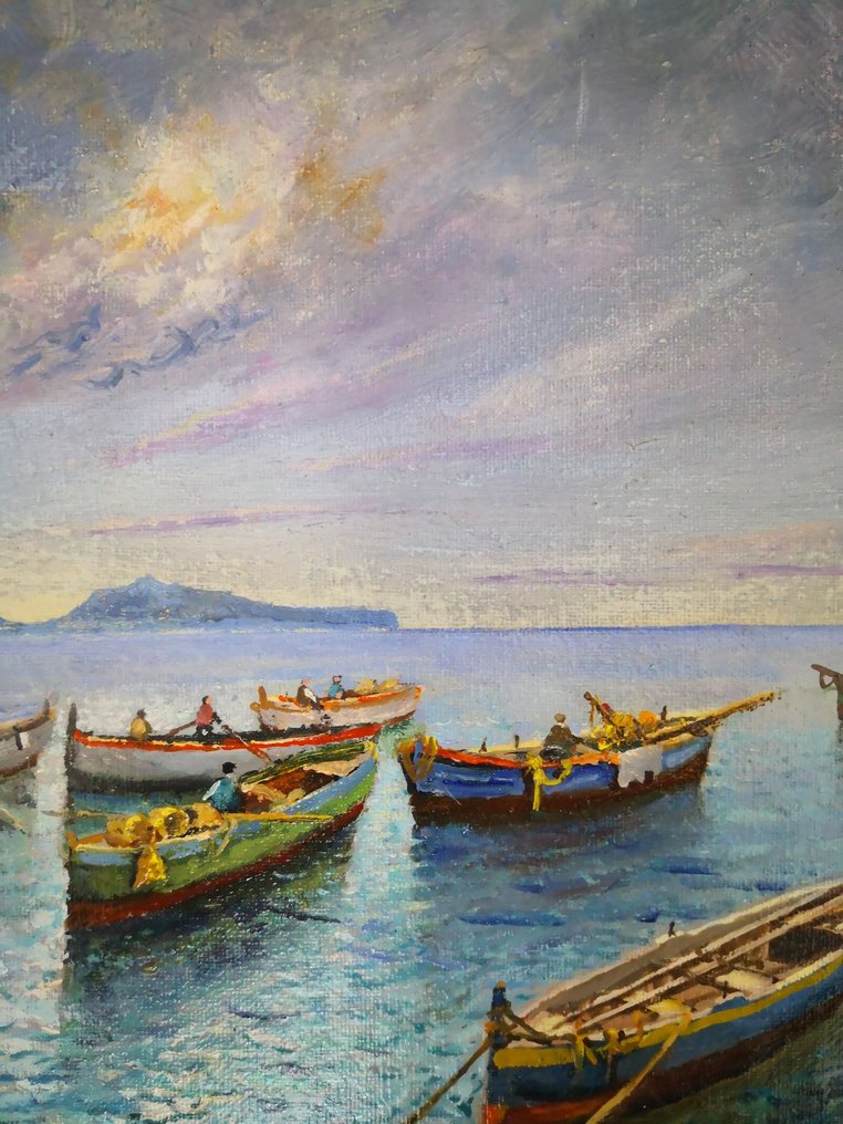 Giuseppe Luongo (1948) - Barche dei Pescatori (Capri) #2.1