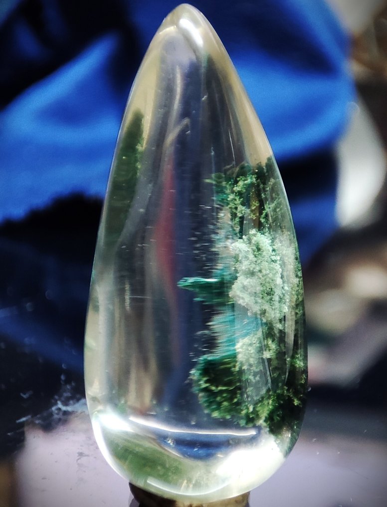 Πολύ όμορφος φυσικός σπάνιος διάφανος κρύσταλλος Φάνταμ Κουάρτ Δείγμα δωρεάν αποστολή- 7.74 g #1.0