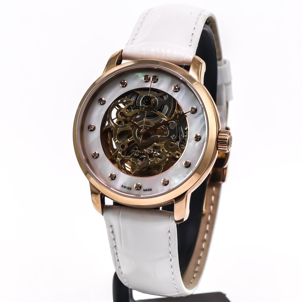 Catena - Skeleton Automatic Diamond Swiss Watch - CAD025-2BB - Ingen mindstepris - Kvinder - 2020+ #2.1