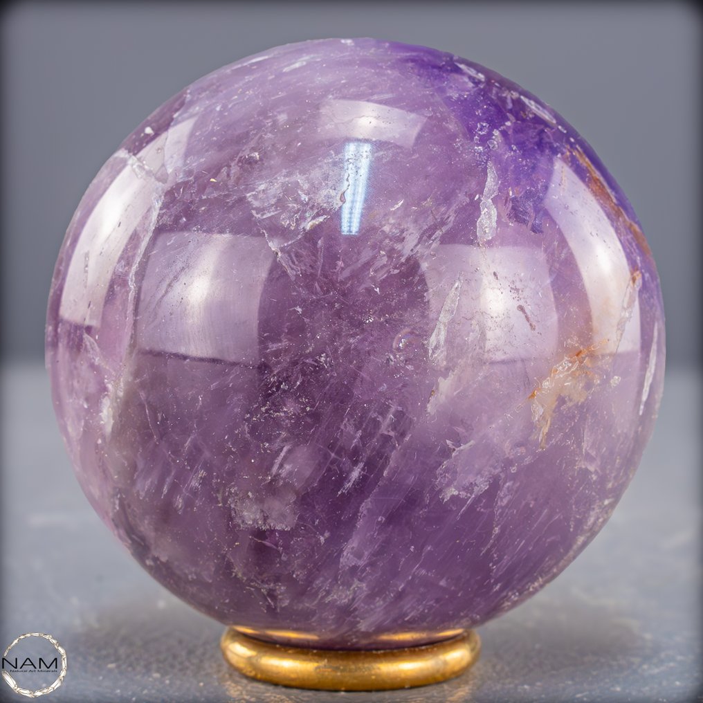 天然稀有紫水晶 玻利维亚球体- 380.29 g #4.3