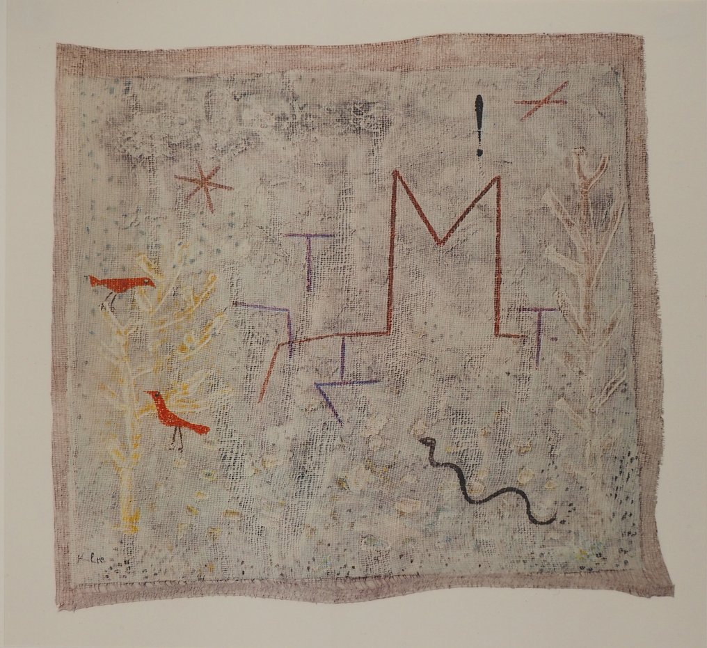 Paul Klee (1879-1940) - Jardin surréaliste et deux oiseaux rouges #1.0