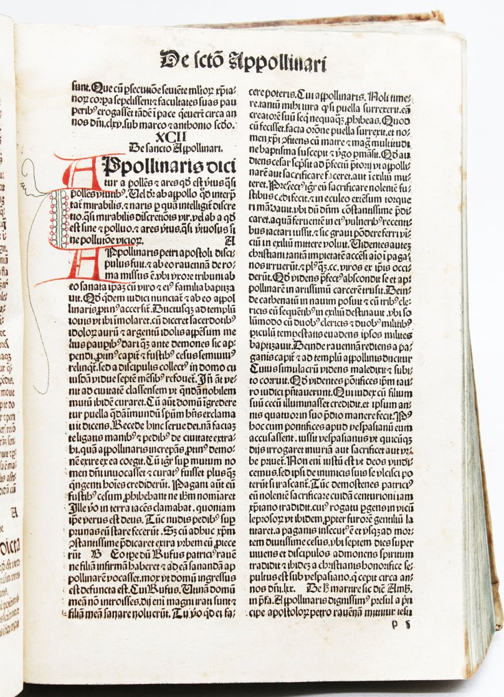 Jacobus de Voragine - [Incunable] Lombardica Historia ... Aurea Legenda - 1496 #2.1