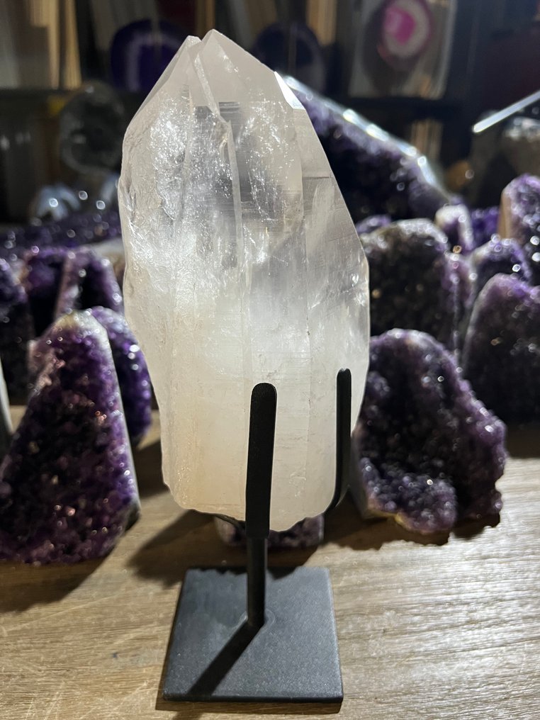 Rock crystal Crystal point - Height: 26 cm - Width: 10 cm- 1.7 kg - (1) #2.1