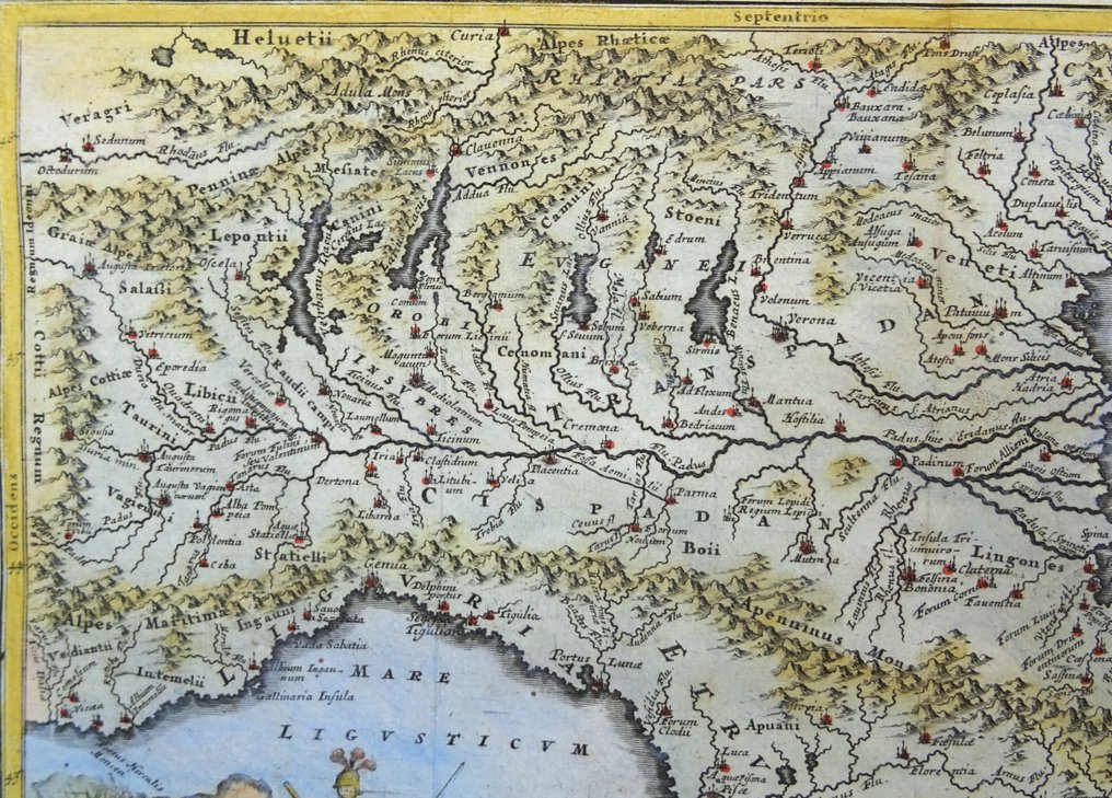 Italy - Alps, Milan, Venice, Torino, Genua, Florence….; Chr. Cellarius - Gallia Cisalpina - 1701-1720 #3.2