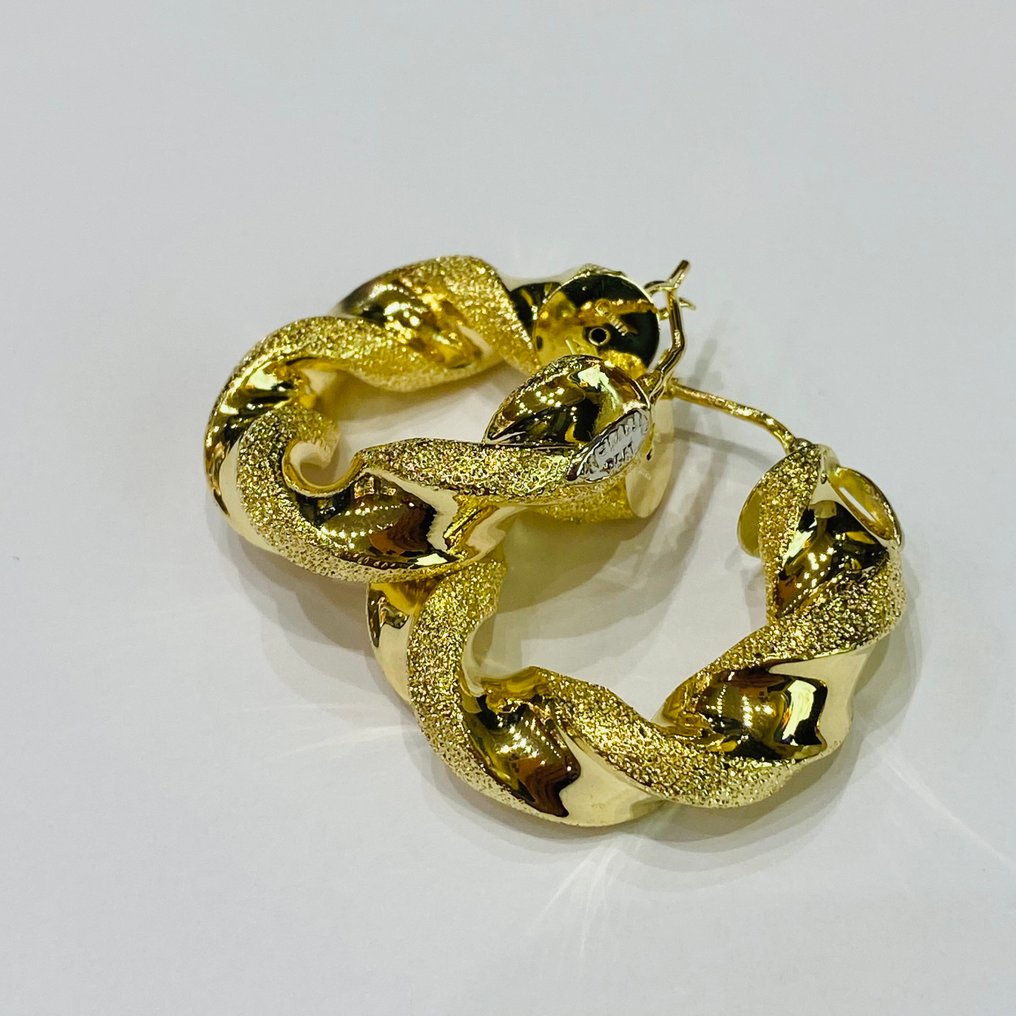 Drop fülbevaló - 18 kt. Sárga arany - 18 kt-os arany gyűrűk #1.0