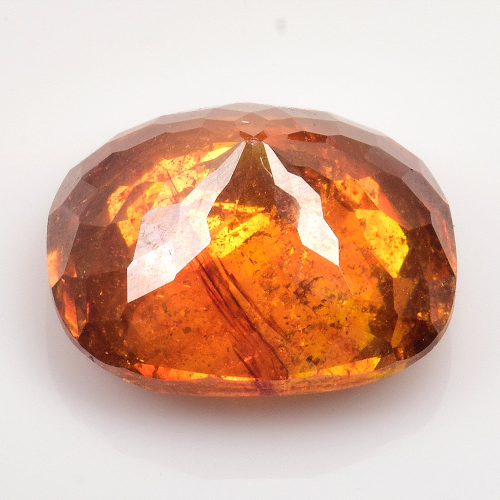 1 pcs  Portocaliu Sfalerit  - 13.63 ct - Asociația internațională de pietre prețioase colorate (ICA GemLab) #4.3