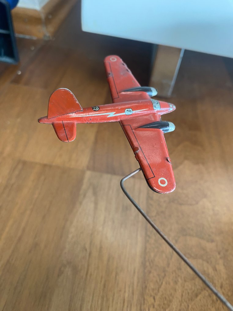 Unknown Manufacturer - Ón játék - Antique Launch Airplane Game With Mountain/Pre-War Period - 1920-1930 - Németország #4.3