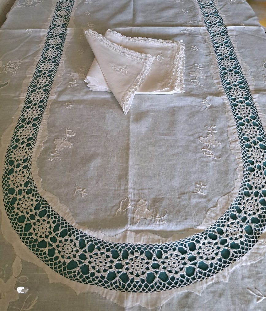 Toalha de mesa (13) - 260 cm - 170 cm - Toalha de linho puro #1.0