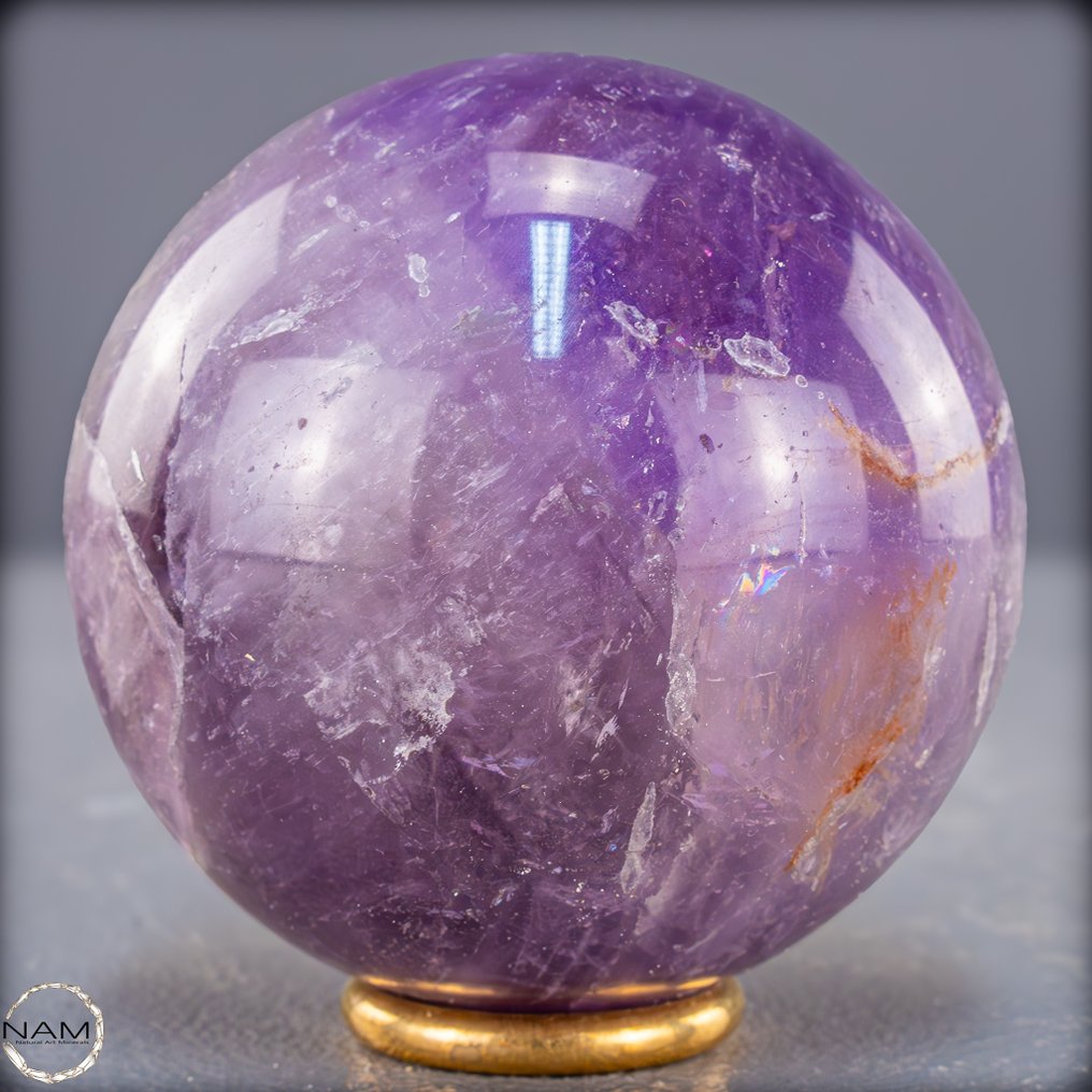 天然稀有紫水晶 玻利维亚球体- 380.29 g #1.0