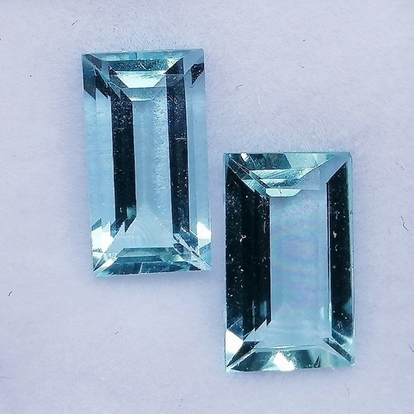 2 pcs  蓝色 海蓝宝石  - 4.11 ct - 西班牙宝石学院（IGE） - 无治疗 #4.3