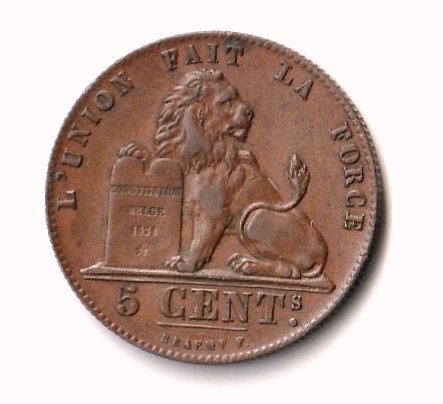 比利时. 利奥波德一世. 5, 10 Cents 1848/1856  (没有保留价) #3.2