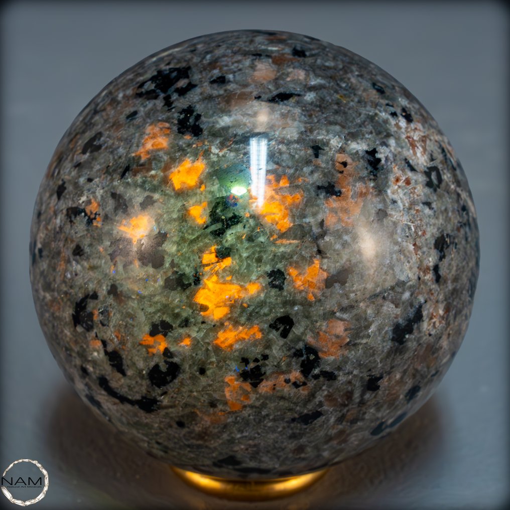 Erittäin harvinainen!! Yooperlith Syenith Sphere- 444.79 g #4.3