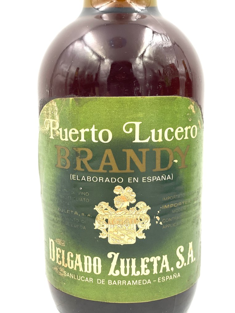 Delgado Zuleta - Puerto Lucero Brandy Viejo - b. 1960s, 1970s - 75cl - 3 bottles #3.2
