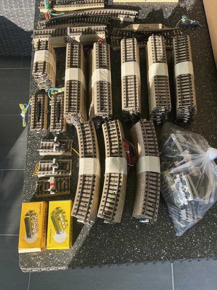 Märklin H0 - 5100/5120/5107-1/2/5214/5106/5146 - Model train tracks (138) - 138 pieces, M track switch crossing, etc. #4.3