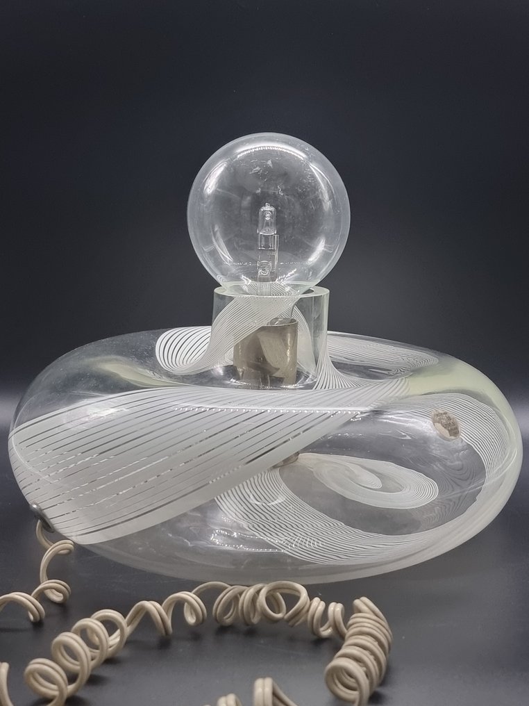 Murano La Murrina - La Murrina - Tafellamp - filigrana Swirl - Muranoglas - Grote lamp 40 cm #1.0