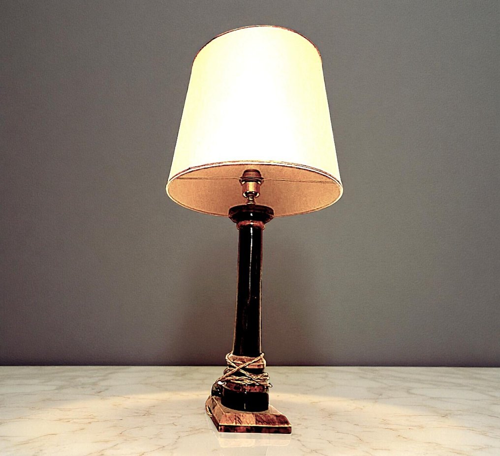 Tafellamp - Canvas - Lamp in impero-stijl #2.1