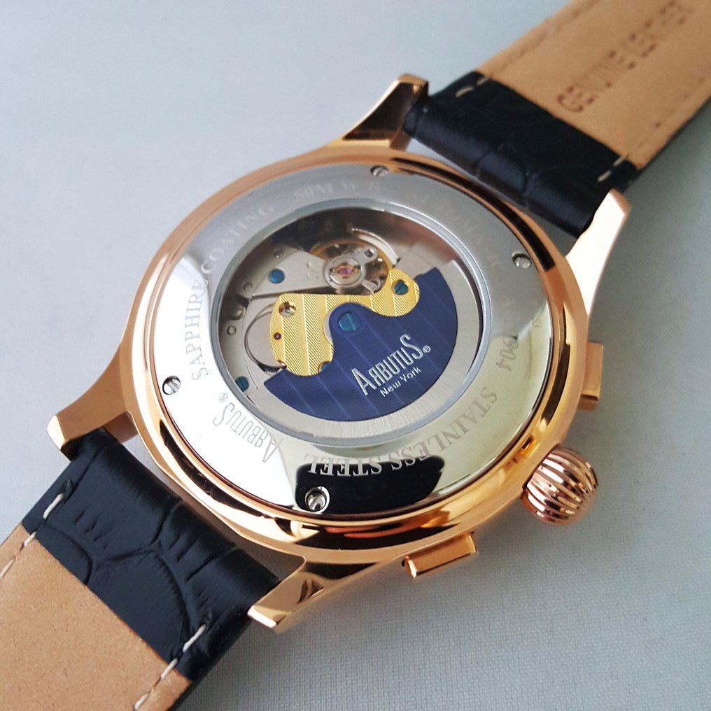 Arbutus - Automatic - CALENDAR - Sun / Moon - Gold - NEW - No reserve price - Men - 2025 #3.2