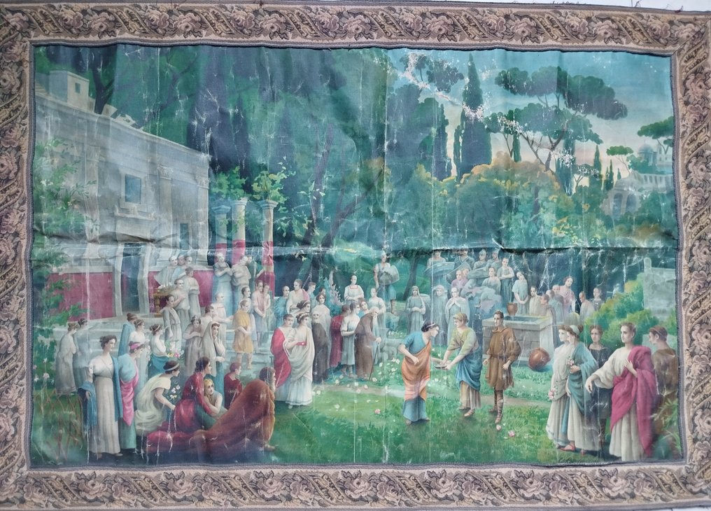 Ταπετσαρία  - 88 cm - 127 cm - Χυμός από Βότανα - Antonio Borsani (1850-1919) #1.0