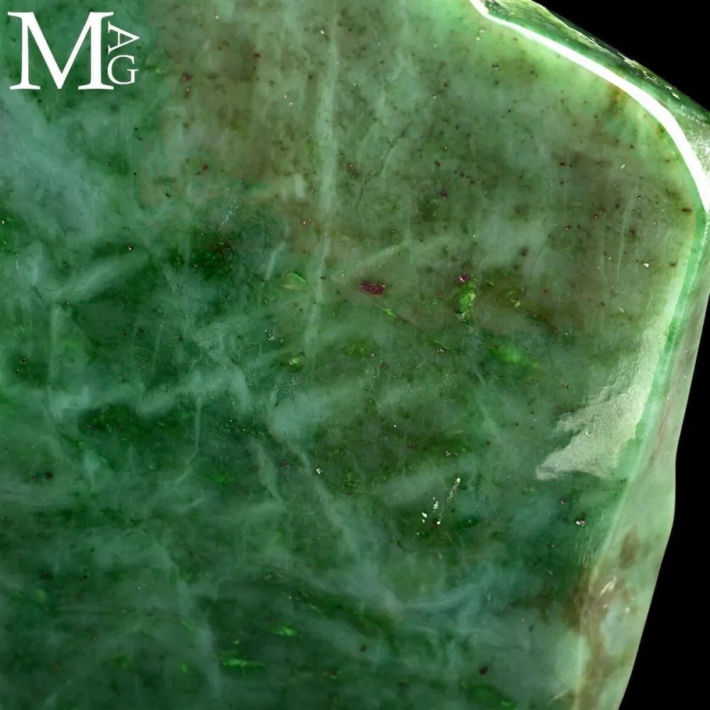 Extremely Valuable Mineral Specimen - Nephrite Jade from Burma Mines - Natural Free Form - Height: 225 mm - Width: 110 mm- 1790 g #3.2
