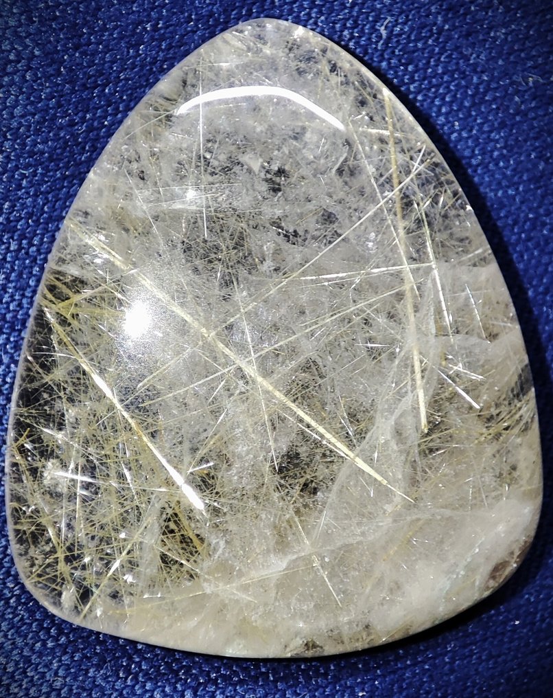 美丽的极为罕见的天然金色针状石英水晶 样品 - 免费送货- 6.69 g #3.2