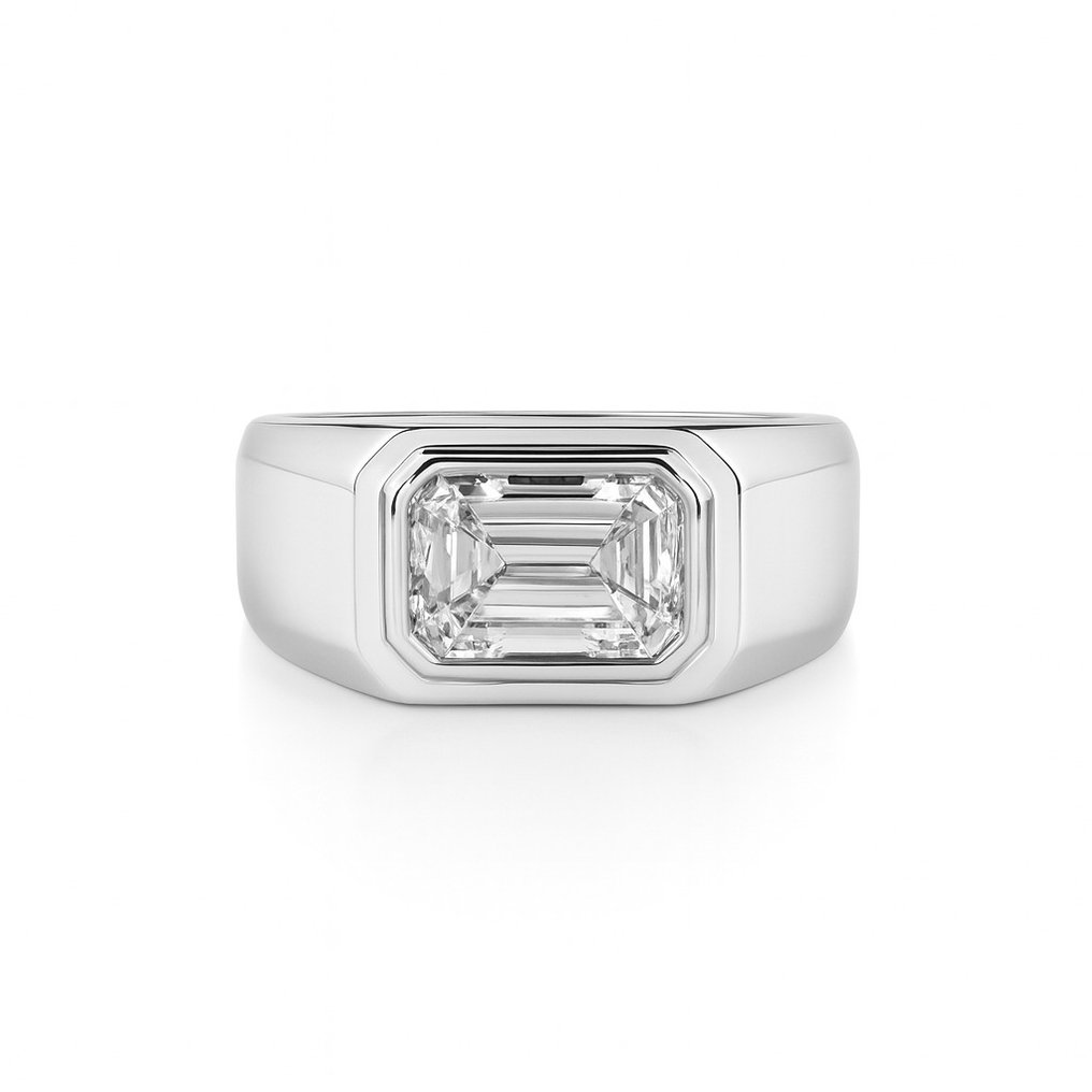 Anillo de compromiso - 14 quilates Oro blanco -  2.13ct. tw. Diamante (Lab-grown) #1.0