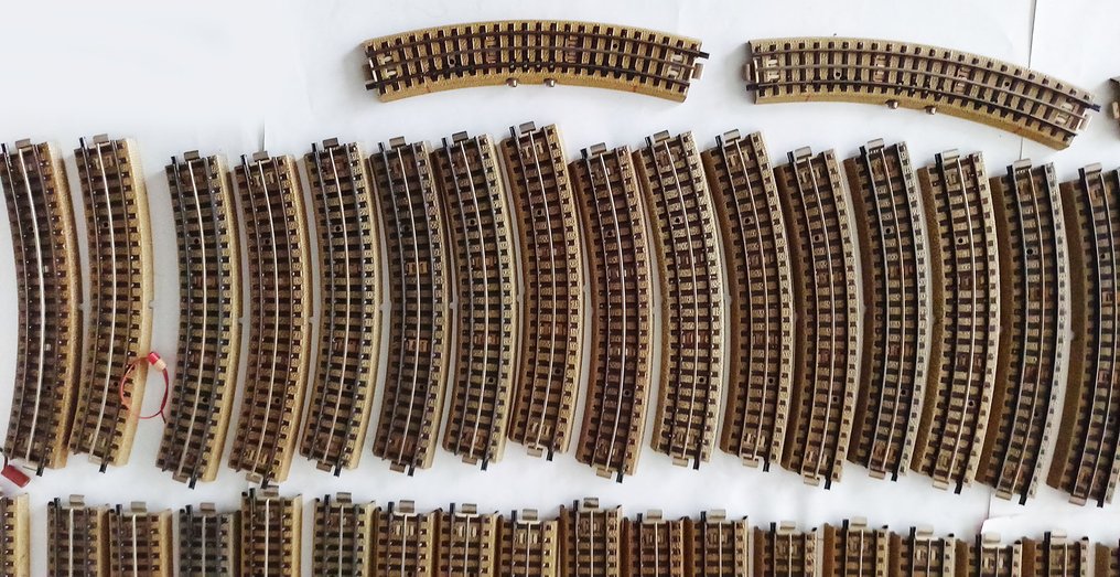 Märklin H0 - 3600D/3600BSD/3600A/3600AA/3600BSA/3400K/3600MW - 模型火車軌道 (60) - Set wissels en rails van het Märklin 3600 systeem, Periode 1947-1958. #4.3