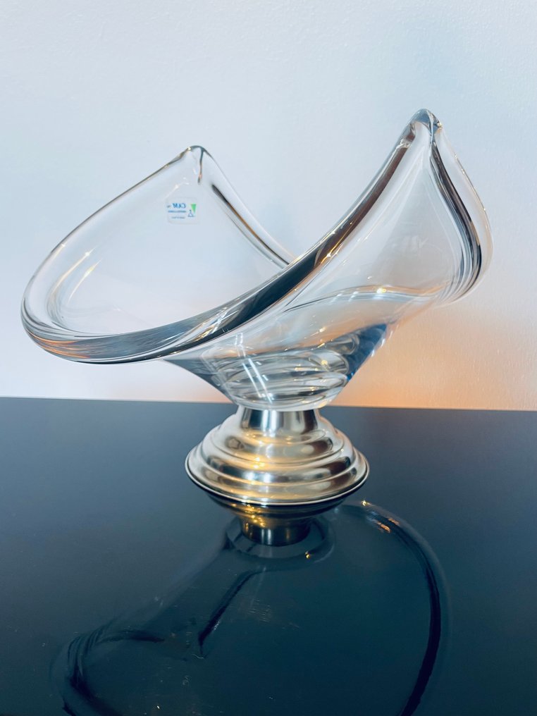 CAM - CAM Cristallerie - Centrotavola - Cristallo, Argento - Murano #1.0