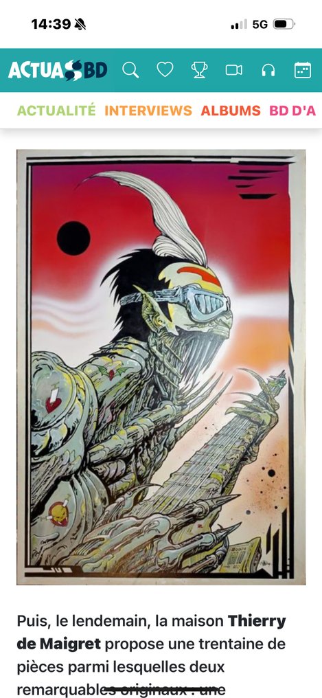 Philippe Druillet Digigraphie 310 Gr - Metal Hurlant - “Songs the Lord Taught Us (The Cramps)” – Signed Pigment Print – Edition of 15 - 2025 #3.2