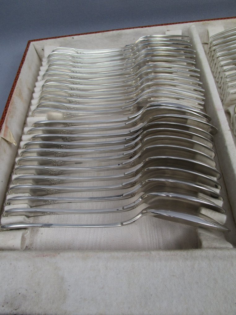 Servizio di posate - Placcato argento - 12 persone / 120 pezzi - versilberatura da 100 #3.2