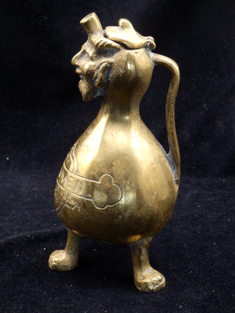 Fraaie 20e-eeuwse aquamanile - Aquamanile - Bronze #3.2